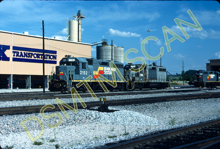 Original Kodachrome Slide, CSX/SBD GP38 2152 at Corbin, KY 6/28/87