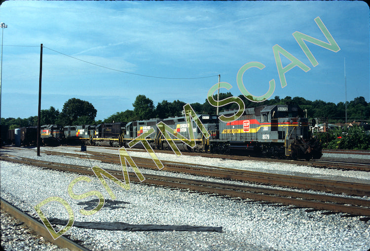 Original Kodachrome Slide, SBD/FL SD40-2 8079 at Corbin, KY 7/7/87