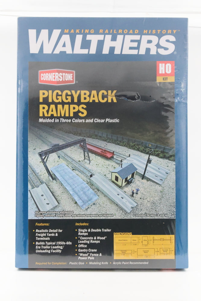 Walthers Cornerstone Series, HO scale, Piggyback Ramps, Factory sealed, 933-4048