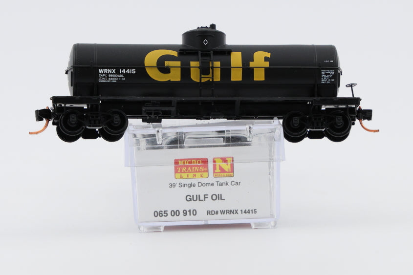 Micro Trains Line Gulf Oil 39' Single Dome Tank Car, #114415 065 00 910