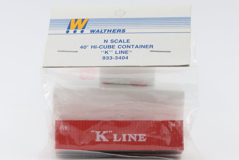Walthers N scale 40' Hi-Cube Container "K"Line, 933-3404, factory sealed