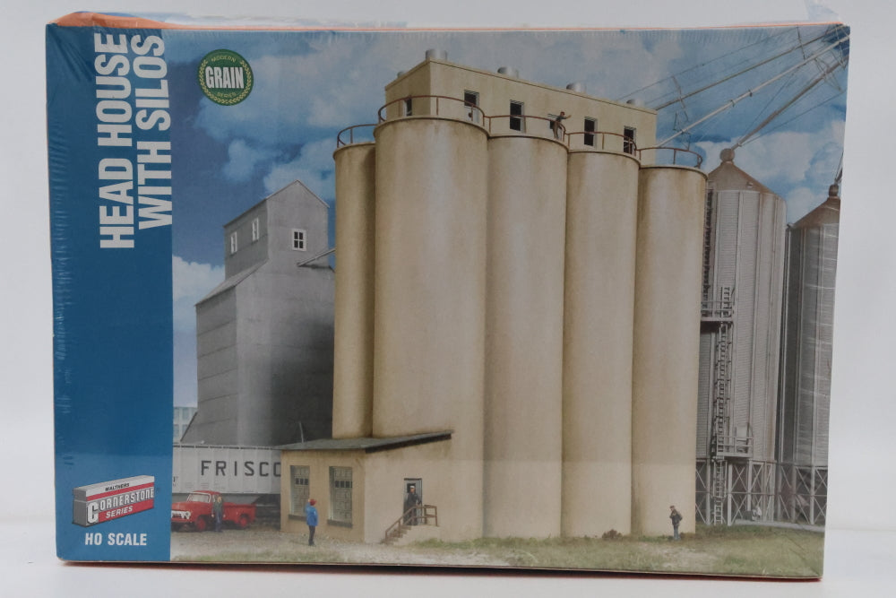Walthers Cornerstone Series, HO scale, Head house with Silos, Factory sealed, 933-2942