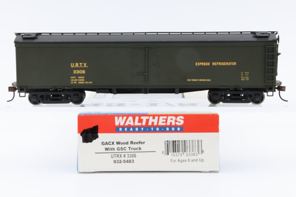 Walthers, HO scale, UTRX GACX Wood Reefer with GSC trucks, 3306, 932-5483