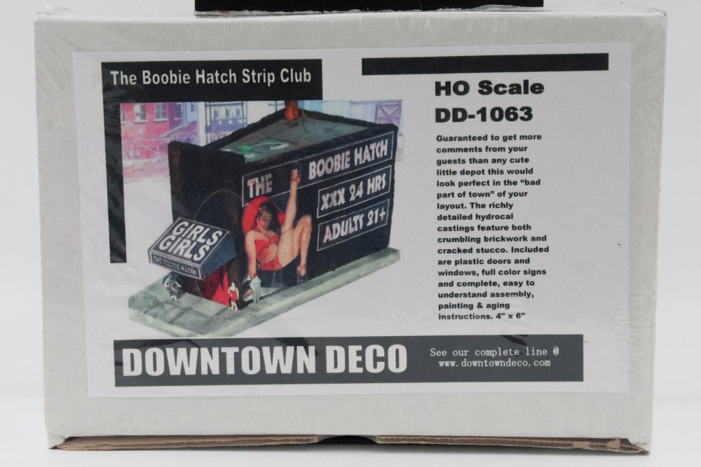 Downtown Deco, HO scale The Booby Hatch Strip Club, factory sealed, DD-1063