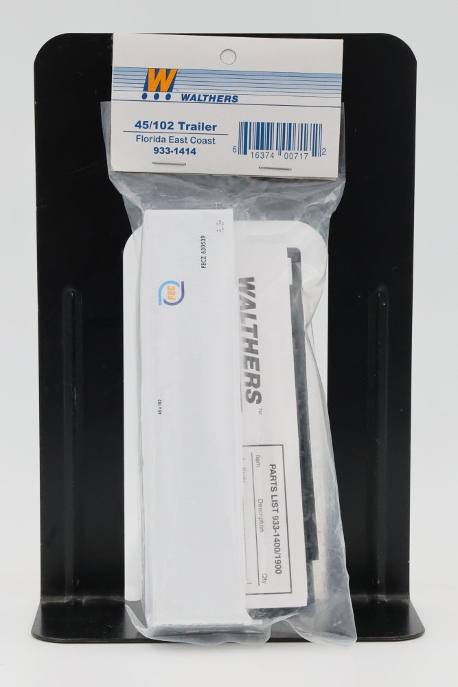 Walthers, HO scale, 45/102 Trailer, FEC (Florida East Coast), Factory sealed, 933-1414