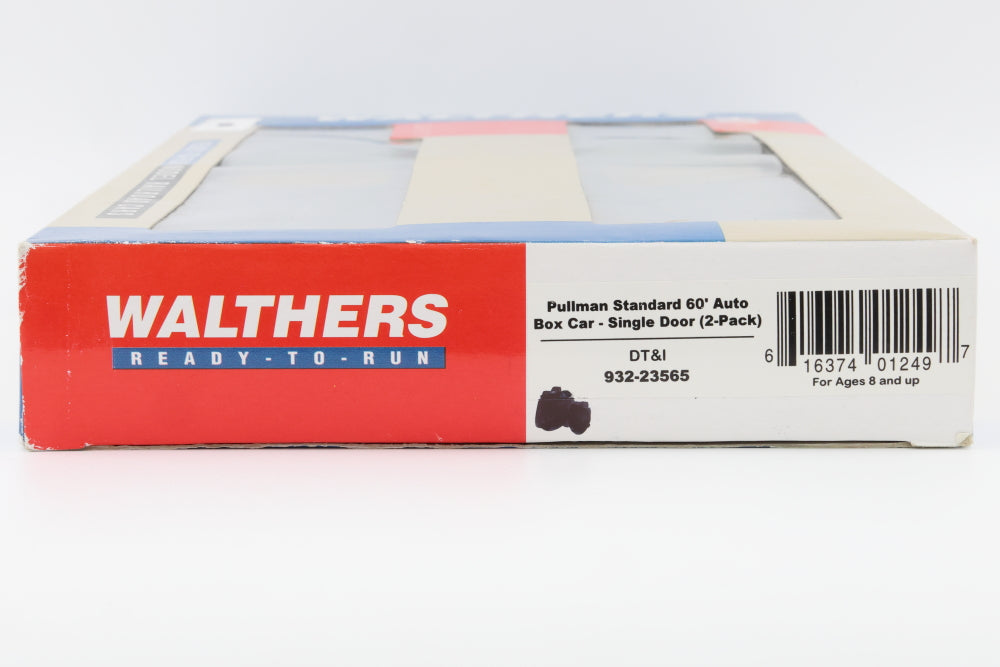 Walthers, HO scale, Detroit, Toledo, and Ironton (DT&I), Pullman Standard 60' Auto Box Cars-Single Door, 2-pack, factory assembled, factory sealed, 932-23565