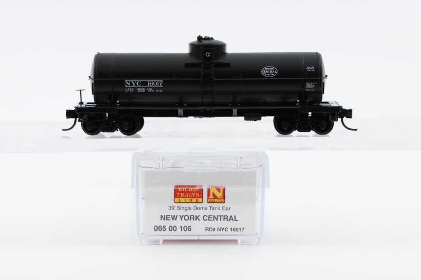 Micro Trains Line New York Central 39' Single Dome Tank Car #16017, 065 00 106