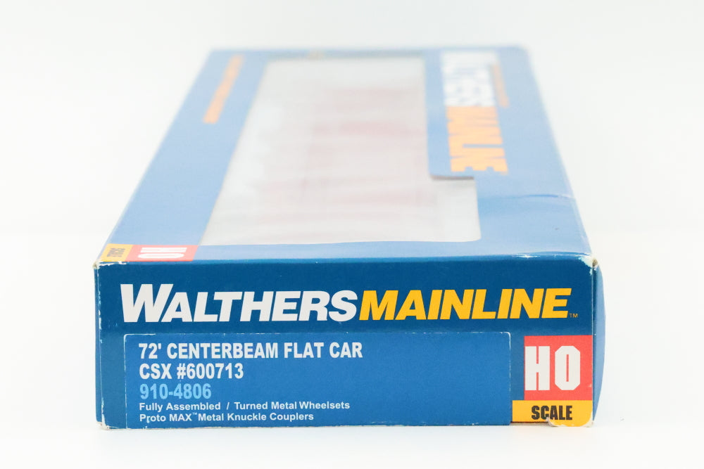 Walthers Mainline, HO scale, 72' Centerbeam Flatcar TTZX 86363, 910-4816, pre-owned (Copy)