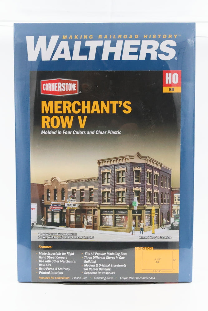 Walthers Cornerstone Series, HO scale, Merchant's Row V, Factory sealed, 933-4041