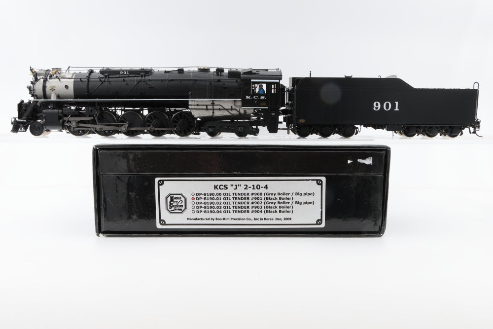 Boo-Rim Precision Co Kansas City Southern (KCS) "J" 2-10-4, #901 (Black Boiler) Factory painted (?), Original box