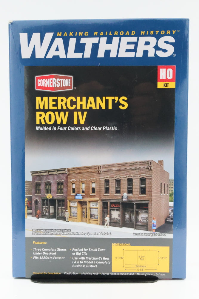Walthers Cornerstone Series, HO scale, Merchant's Row IV, Factory sealed, 933-4040