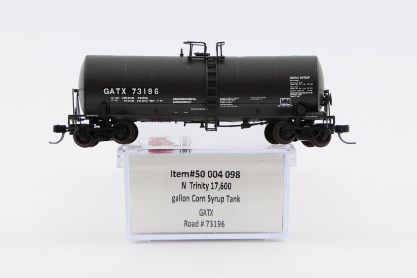 Atlas N Trinity 17,600 Gallon Corn Syrup Tank Car, #GATX73196, 50 004 098