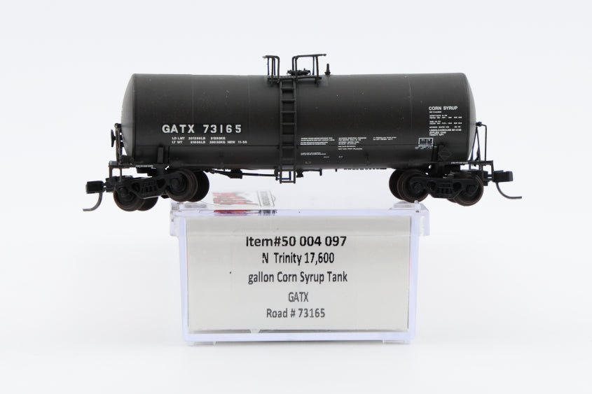 Atlas N Trinity 17,600 Gallon Corn Syrup Tank Car, #GATX73165, 50 004 097