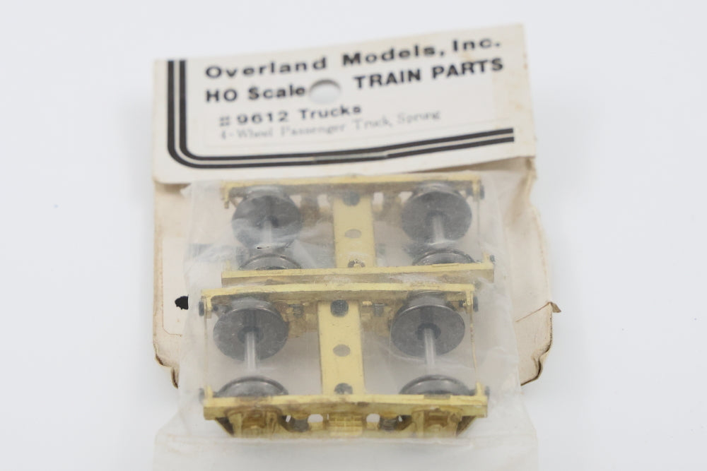 Overland Models HO scale Train Parts, #9612 Trucks, 4-wheel Passenger trucks