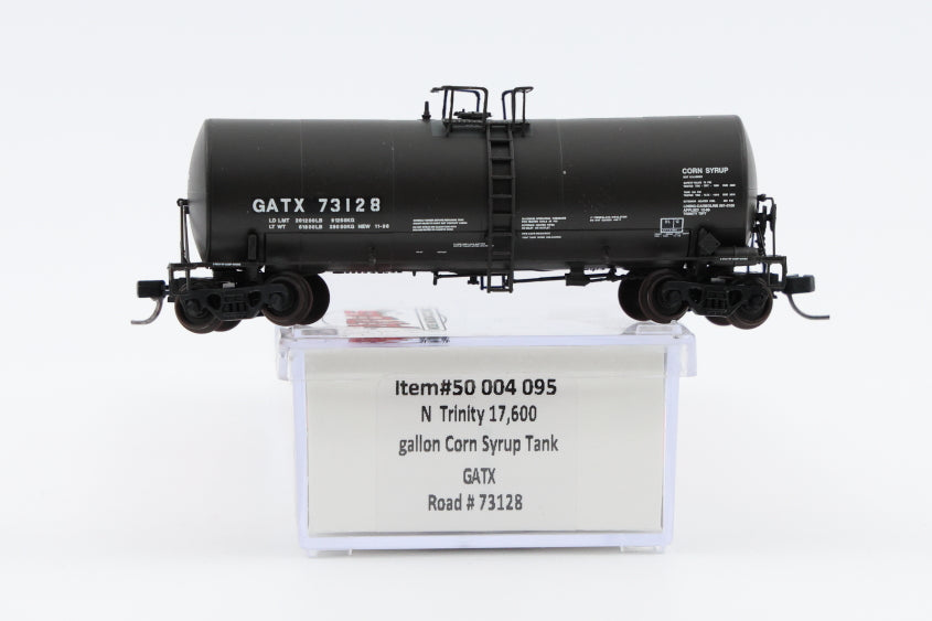 Atlas N Trinity 17,600 Gallon Corn Syrup Tank Car, #GATX73128, 50 004 095