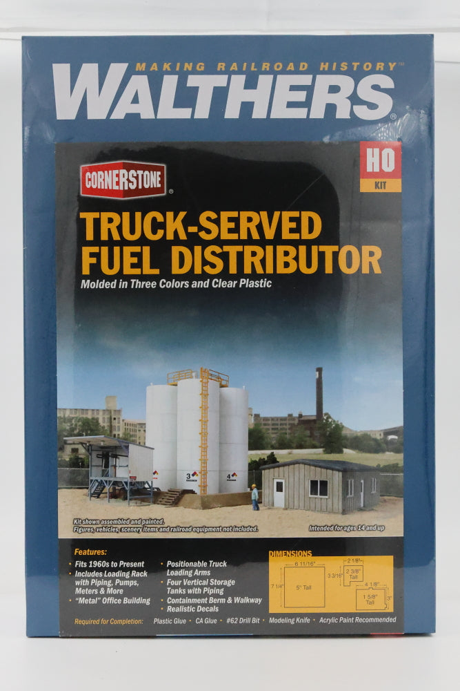 Walthers Cornerstone Series, HO scale, Truck-Served Fuel Distributor, Factory sealed, 933-4038