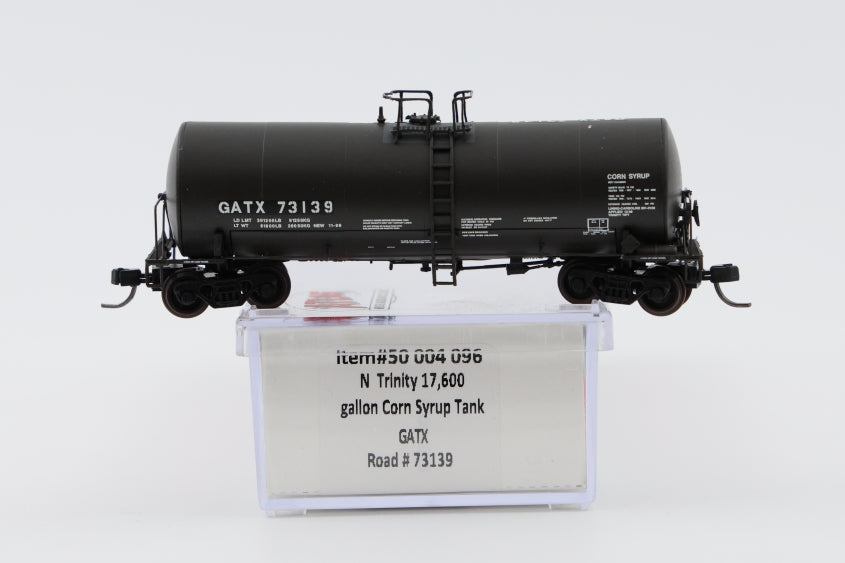 Atlas N Trinity 17,600 Gallon Corn Syrup Tank Car, #GATX73139, 50 004 096