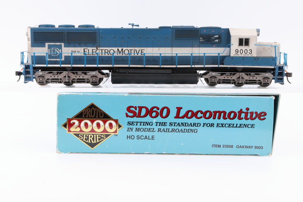 Proto 2000 HO scale Oakway SD60 9003, DCC with Sound, Item 23508 Weathered, Pre-owned, used