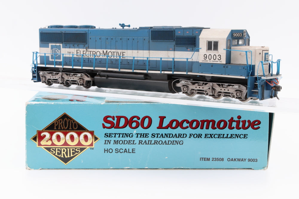 Proto 2000 HO scale Oakway SD60 9003, DCC with Sound, Item 23508 Weathered, Pre-owned, used