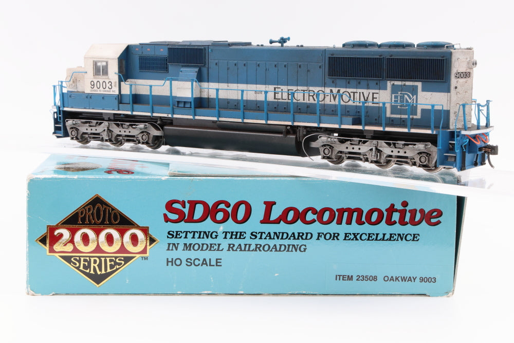 Proto 2000 HO scale Oakway SD60 9003, DCC with Sound, Item 23508 Weathered, Pre-owned, used