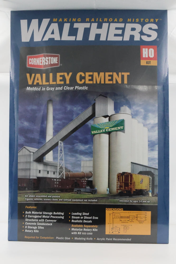 Walthers Cornerstone Series, HO scale, Valley Cement, Factory sealed, 933-3098