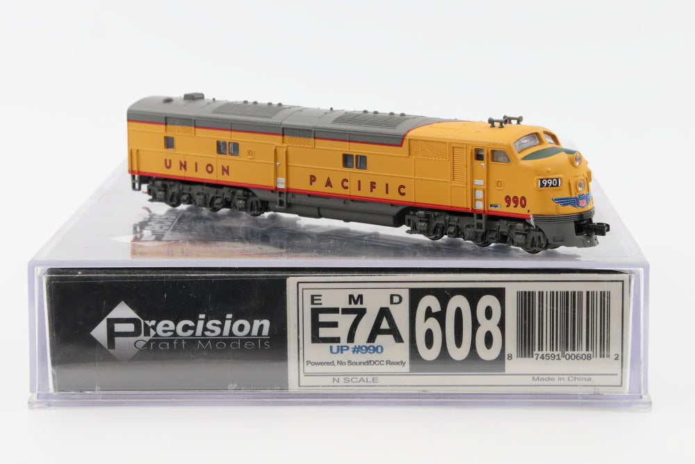 Precision Craft Models N scale EMD E7A 990, DC, DCC ready, 608, Pre-owned, NIB