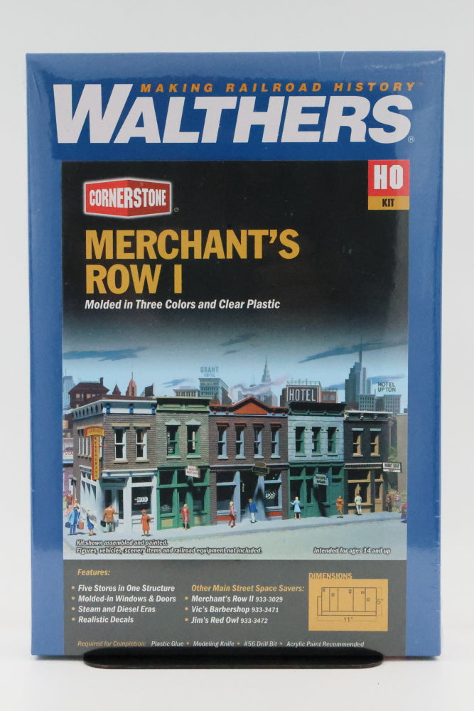 Walthers Cornerstone Series, HO scale, Merchant's Row I, Factory sealed, 933-3028, 1