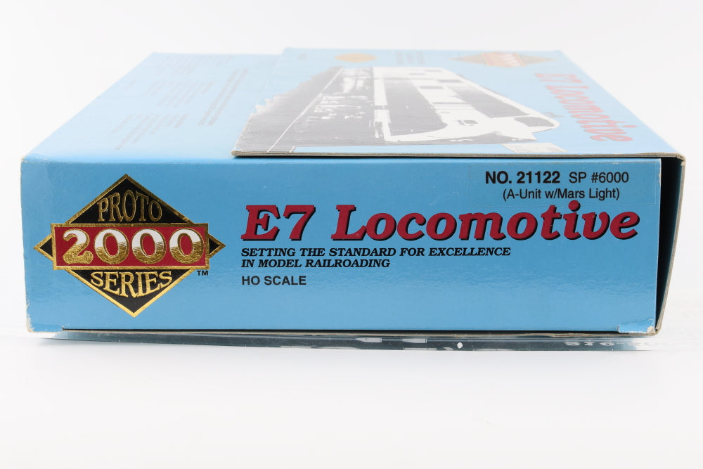 Proto 2000 Southern Pacific (SP) "Daylight scheme" E7A 6000 powered, with Mars light, Item 21122, pre-owned NIB