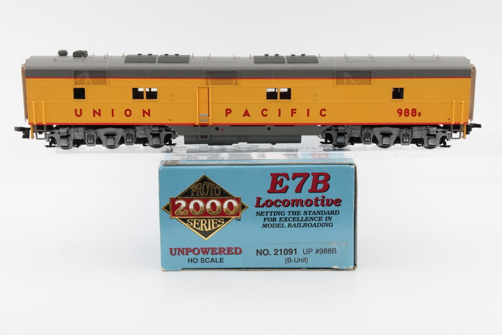 Proto 2000 Union Pacific (UP) E7B 988B unpowered, Item 21091, pre-owned NIB