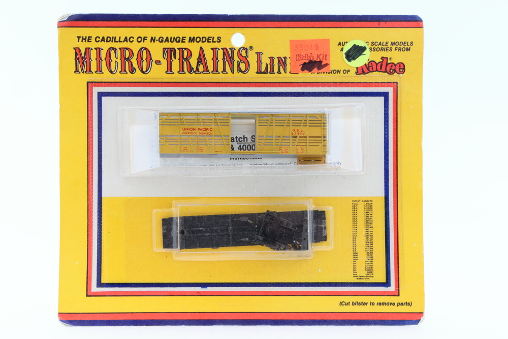 Micro Trains Line, Union Pacific-OSL 40ft Stock car kit, 47999, 35019