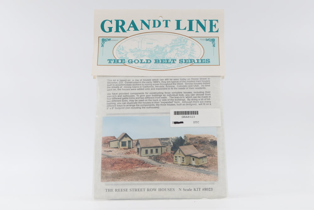 Grandt Line, N scale, The Gold Belt Series, The Resse Street Row Houses kit, #8023