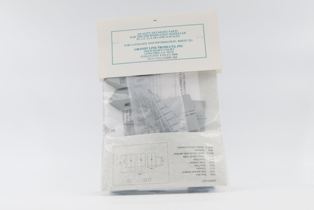 Grandt Line, N scale, The Gold Belt Series, The Resse Street Row Houses kit, #8023