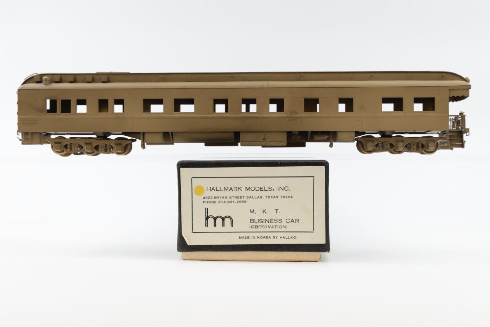 Hallmark Models Inc, HO scale Brass Missouri Kansas Texas-MKT Business car,(observation) Original box