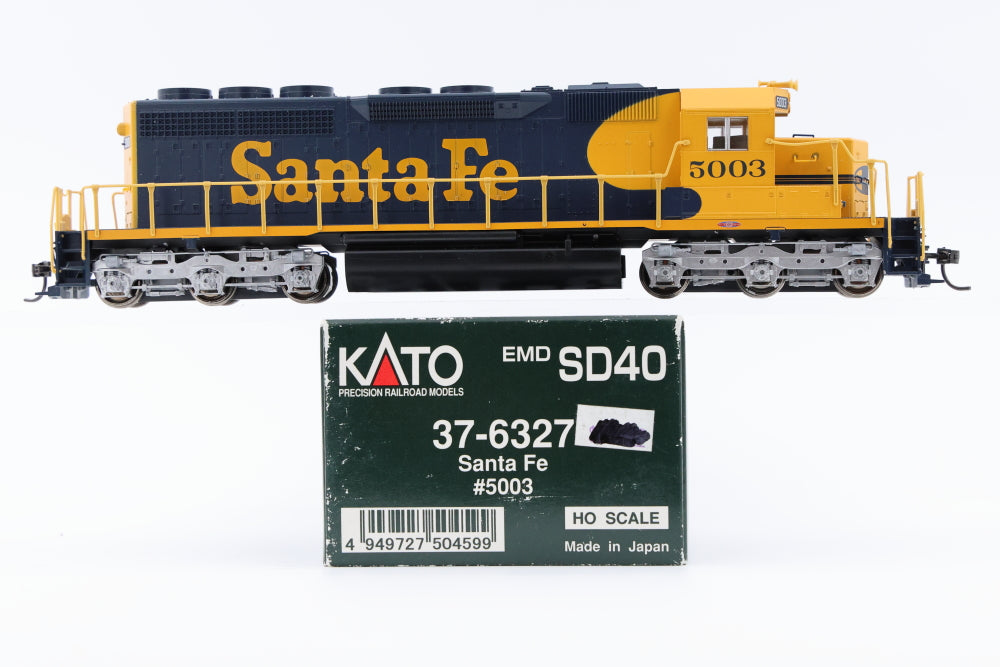 Kato HO scale Santa Fe EMD SD40, 5003, 37-6327, DC, used