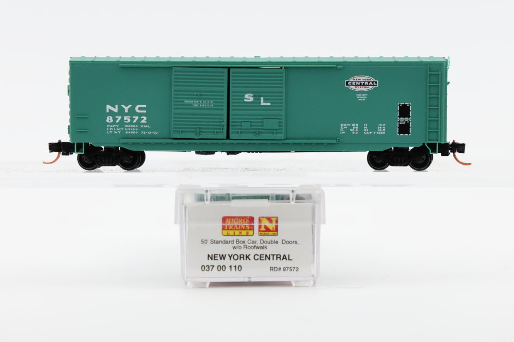 Micro Trains Line New York Central, 50ft Standard Box car, Double Doors, w/o Roofwalk, #87572, 037 00 11