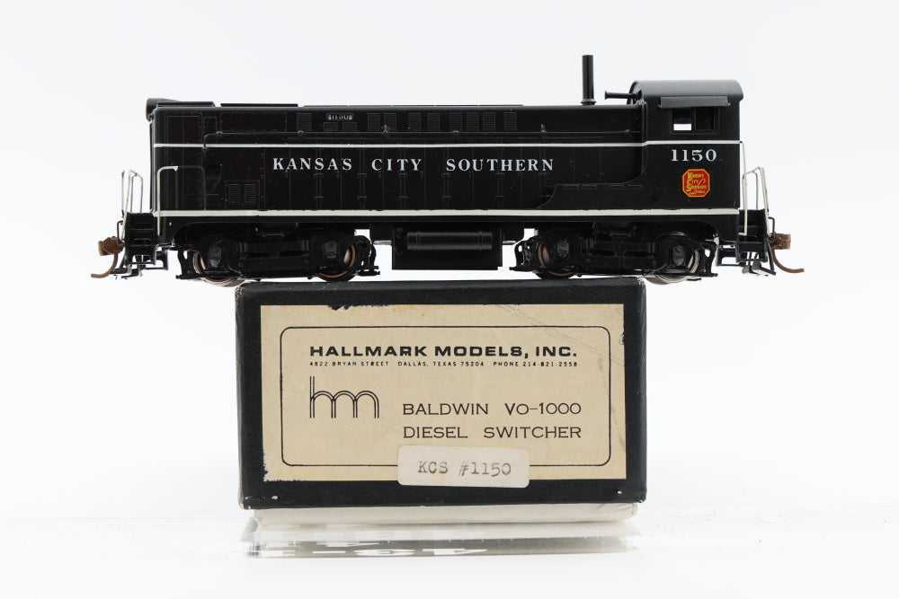 Hallmark Models Inc, HO scale Brass Kansas City Southern VO-1000 Diesel Switcher, #1150, Original box, Custom Painted