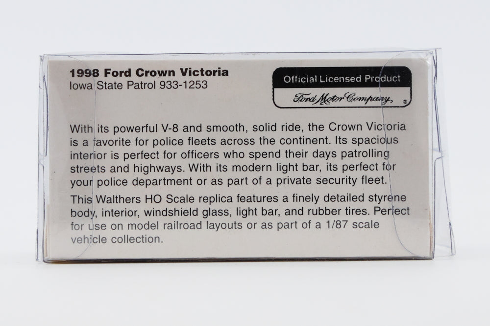 Walthers HO scale 1998 Ford Crown Victoria Iowa State Patrol, 933-1253