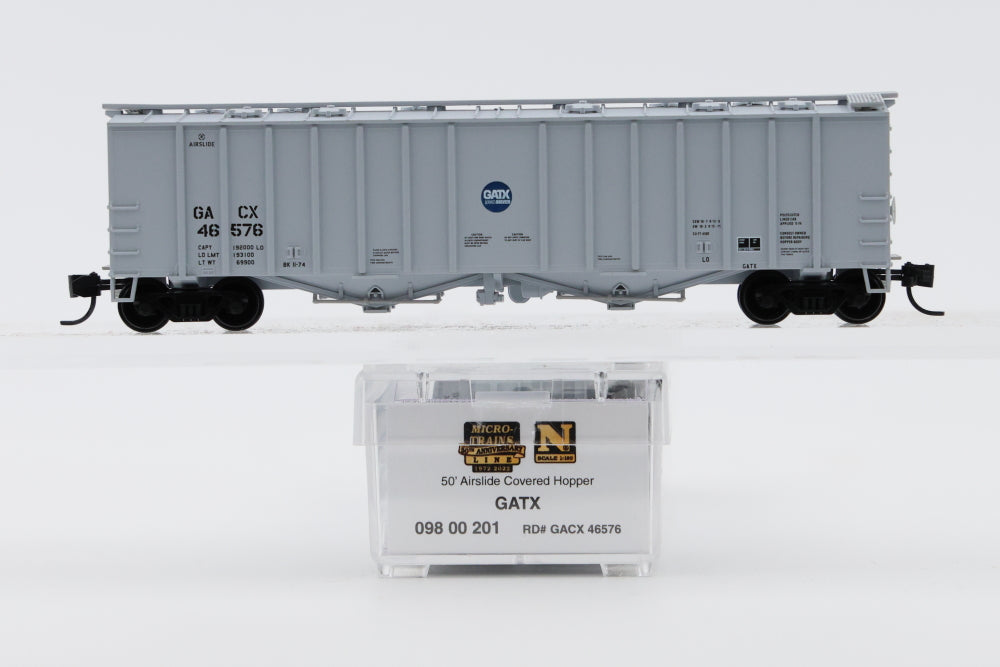 Micro Trains Line GATX 50ft Airslide Covered Hopper #GACX46576, 098 00 201