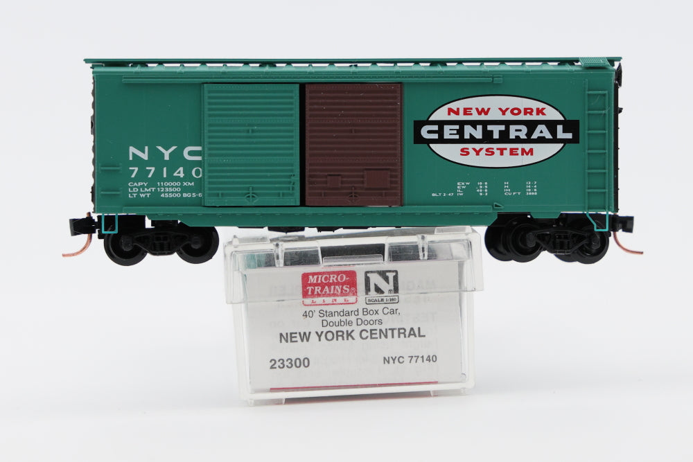 Micro Trains Line New York Central, 40ft Standard Box car, Double Door, #77140, 23300