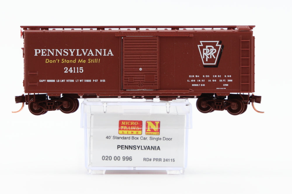 Micro Trains Line Pennsylvania 40' Standard Box Car, Single Door, #24115, 020 00 996