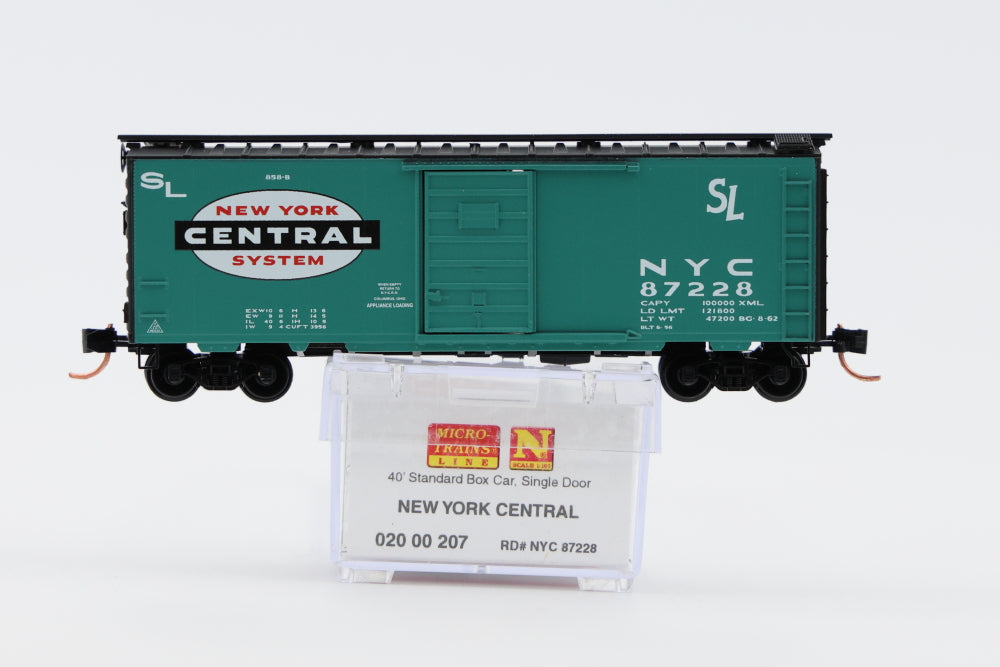 Micro Trains Line New York Central, 40ft Standard Box car, Single Door, #87228, 020 00 207