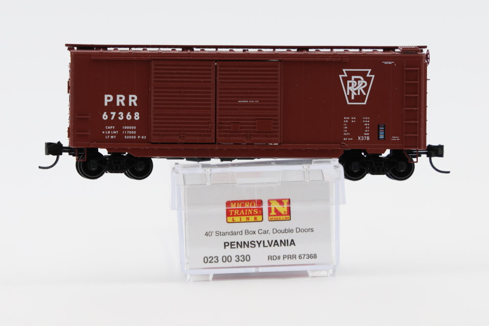 Micro Trains Line Pennsylvania 40' Standard Box Car, Double Doors, #67368, 023 00 330