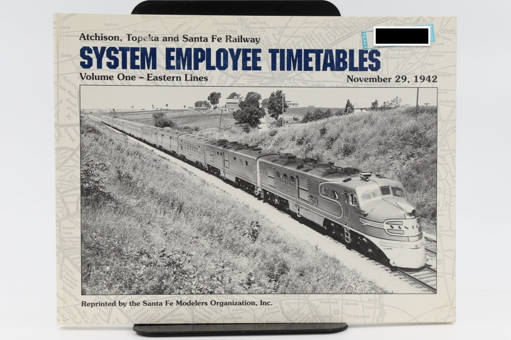 Atchison, Topeka and Santa Fe Railway System Employee Timetables, Vol. 1 Eastern Lines 1942