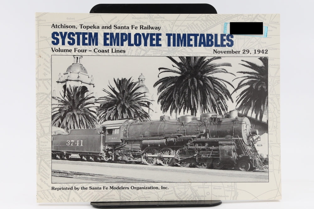 Atchison, Topeka and Santa Fe Railway System Employee Timetables, Vol. 4 Coast Lines 1942