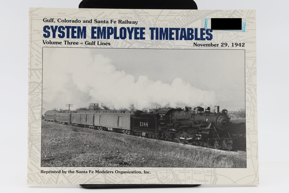 Atchison, Topeka and Santa Fe Railway System Employee Timetables, Vol. 3 Gulf Lines 1942