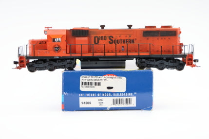 Athearn Ready to Run HO Scale Ohio Southern SD38 custom decaled and weathered