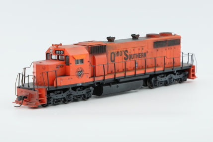Athearn Ready to Run HO Scale Ohio Southern SD38 custom decaled and weathered