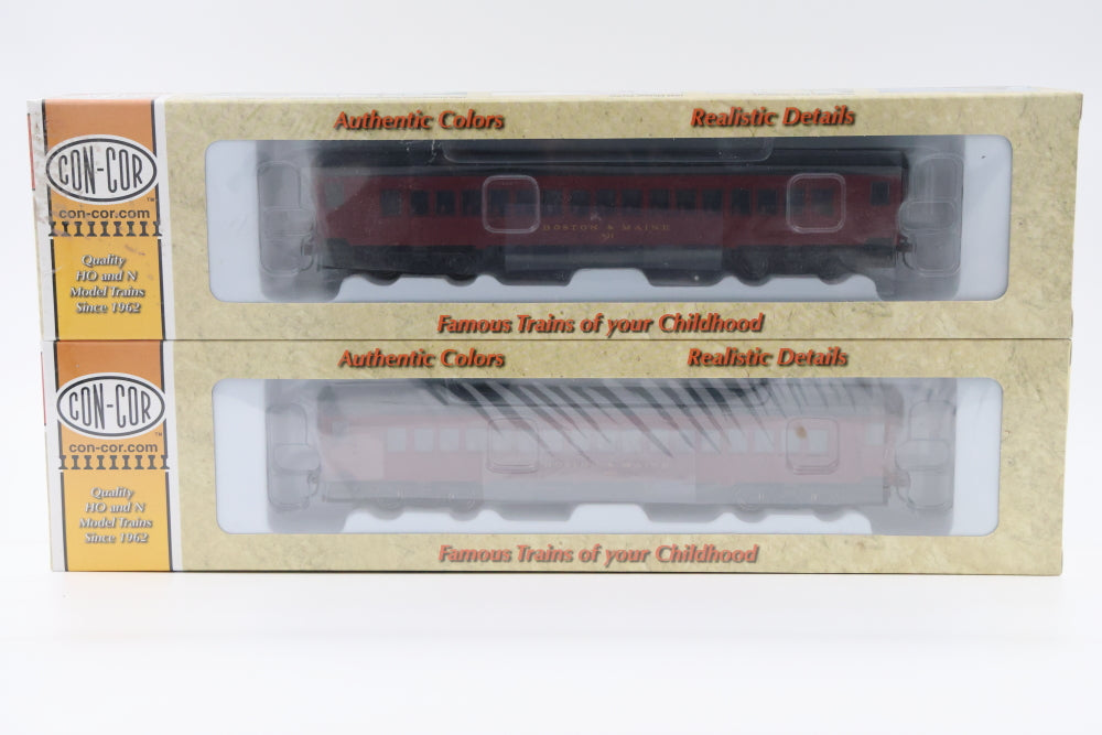 Con-Cor HO scale Boston and Maine Railroad 2 pack, factory sealed, coaches, #831-860, #0001-94008