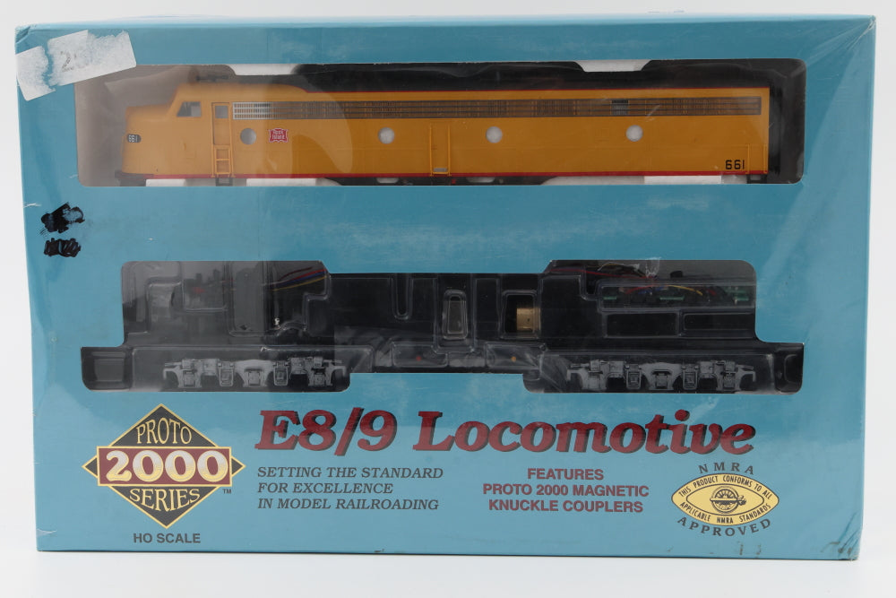 Proto 2000 E8/9 Rock Island (UP Paint) A-B set, 661 A unit, with Mars light; 618 B-unit, Both locos powered, Factory Sealed, 