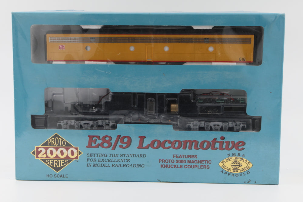 Proto 2000 E8/9 Rock Island (UP Paint) A-B set, 661 A unit, with Mars light; 618 B-unit, Both locos powered, Factory Sealed, 